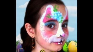 Easter Bunny Face Paint Design Tutorial