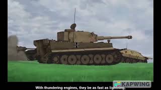 Girls und panzer ✠ Panzerlied ✠ Kuromorimine AMV - With English subtitles