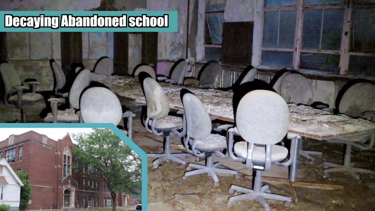 Exploring a Decaying Abandoned School with Lots Left Behind - YouTube