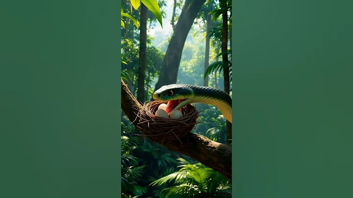 Snake Eating Eggs in a Nest | 3D AI Animation Shorts