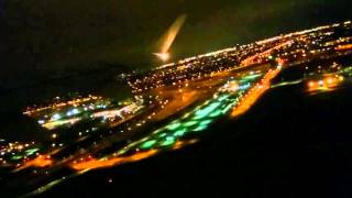 Air Canada flight AC1127, Toronto night time take off