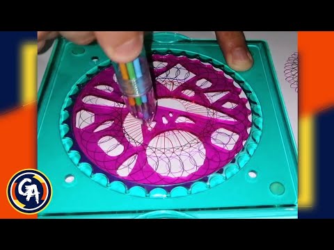 PLOTTING an eye-catching hypotrochoid using a gear spirograph. (VIDEO #1).