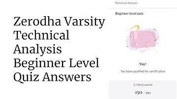 Zerodha Varsity Technical Analysis Beginner Level Quiz Answers | IHTH