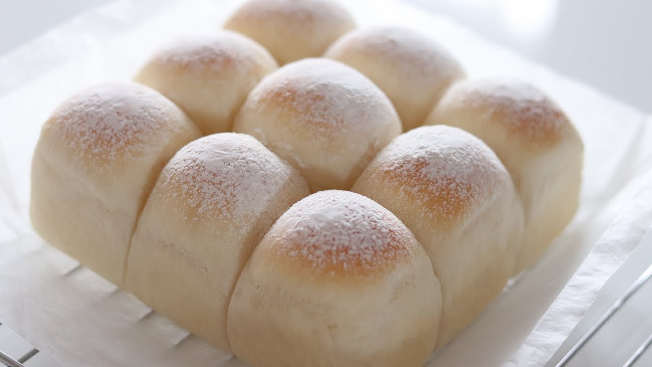 【こねない！】ふわふわしっとり♡ミルクちぎりパン／No-knead Soft and Fluffy milk bread recipe