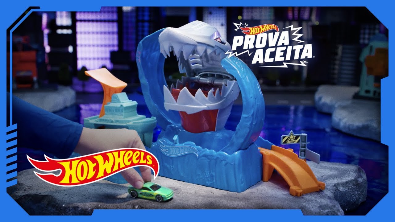 Pista Hot Wheels City Robo Tubarão com Lançador Mattel - Ailos Aproxim