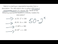 Exponential Equations and Descriptions