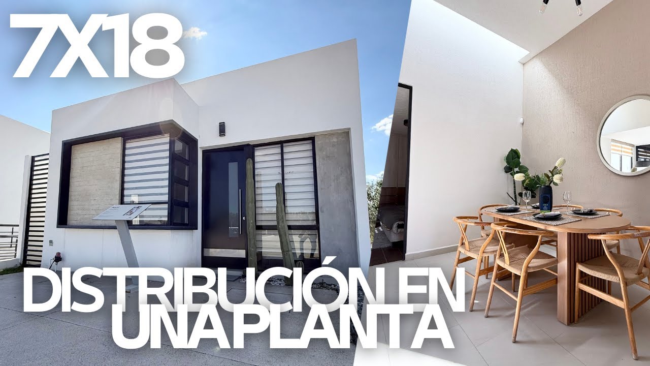 DISTRIBUCIÓN IDEAL CASA DE UNA PLANTA | 77 M2 de construcción con funcionalidad y amplitud