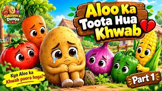 Aloo Ka Toota Hua Khwab 🥔💔 | Emotional Vegetable Story | Sabziyon Ka World