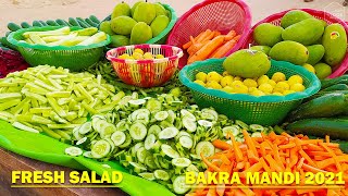 Fresh Salad - Bakra Mandi 2021 - Mix Salad - Food Mukbang