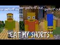 georgenotfound becomes the simpsons in minecraft