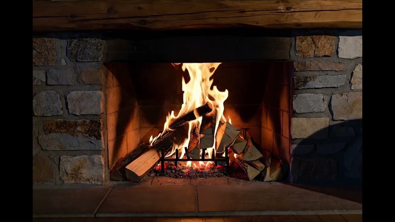 Relaxing Smooth Jazz Music Fireplace - Night Jazz 