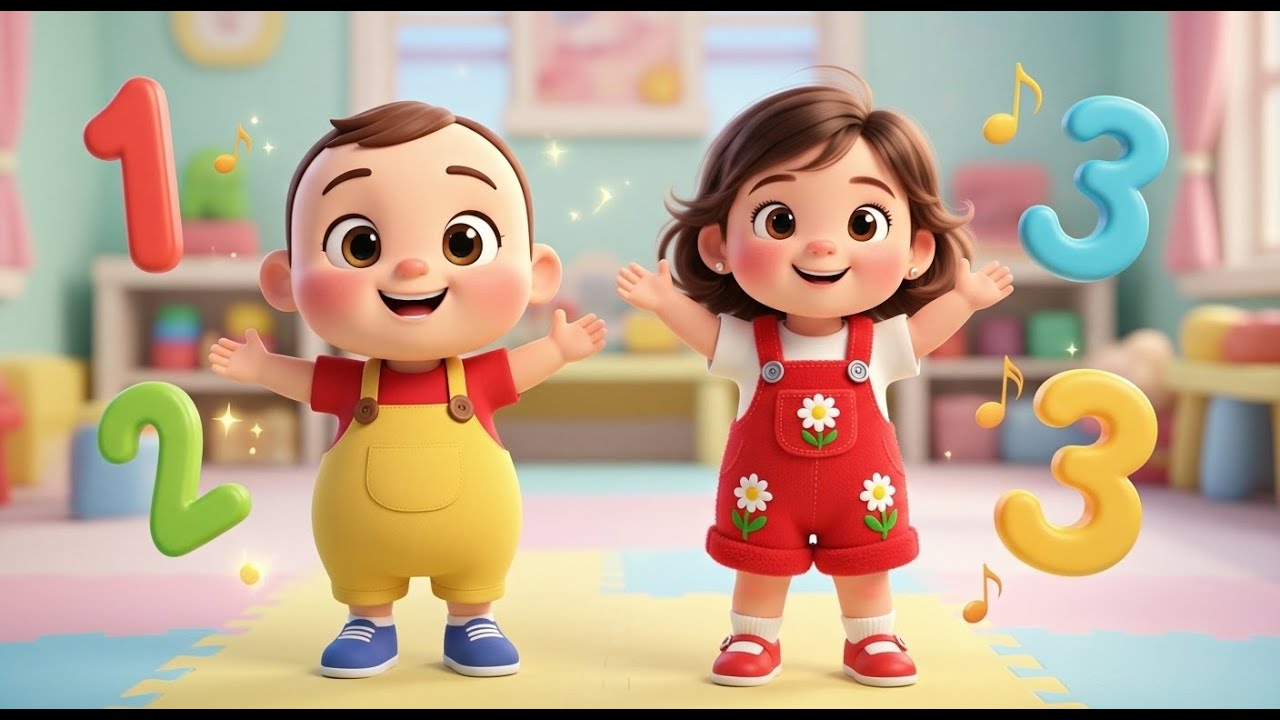 1 2 3 Dance Song with Timo & Lilly 🎵 Learn Numbers 1 - 10