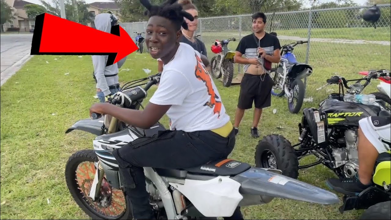 HE TRIED TO STEAL MY BIKE IN THE HOOD & THIS HAPPENED! - YouTube