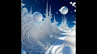winter pearl white forest