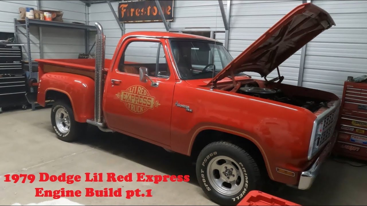 1979 Dodge Lil Red Express Engine Build pt.1 (Pulling The Engine Out)