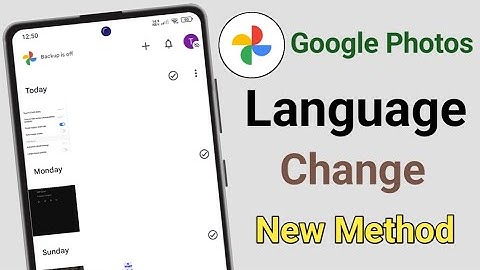 Taal wijzigen in Google Foto