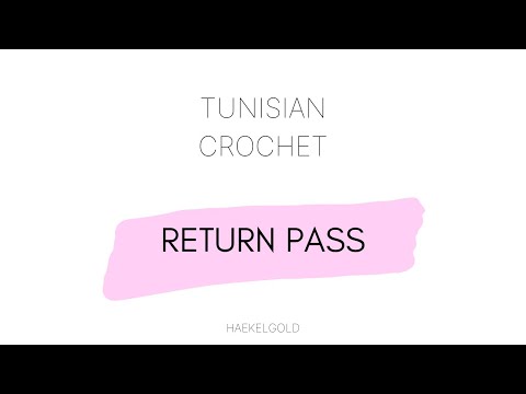 Tunisian Crochet Color Change (Return Pass)