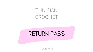 Tunisian Crochet Color Change (Return Pass)