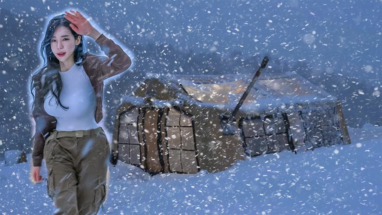 ❄️💨 EMOTIONAL CAMPING TRIP IN A SNOWSTORM | HEAVY SNOWFALL