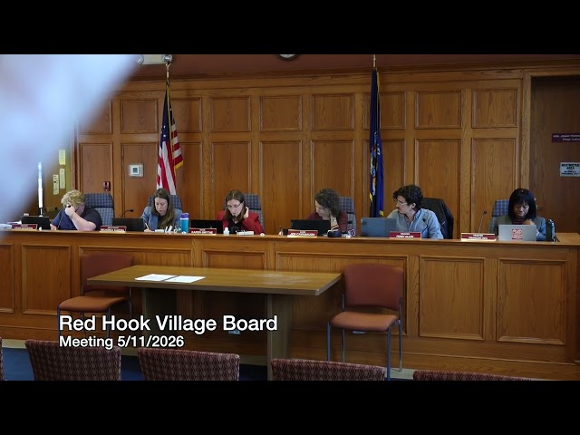 5 -11-2026 Red Hook Village Board Meeting