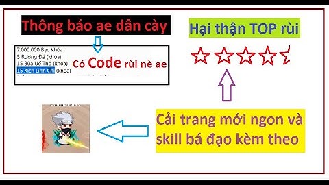 Thông báo dân cày nhận code XíchLChi của ADmin và cải trang bá đạo | Làng Lá Phiêu Lưu ký - HTC game
