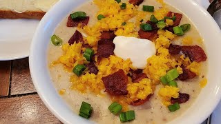 Loaded Baked Potato Soup , better than Outback Steakhouse!