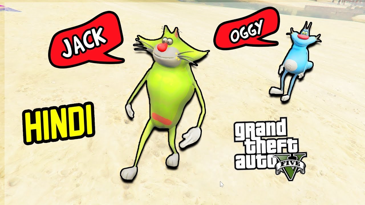 OGGY & JACK in GTA 5 | Hindi Funny Moments | Hitesh KS
