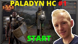 Paladyn Hardcore  #1 Fast Leveling  DIABLO 2 Resurrected  [Na żywo]