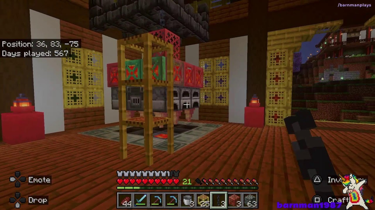 Interior work on the temple and ...?