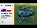 Australia U-23 Women v Poland U-23 Women | International Friendly | Four Nations Tournament