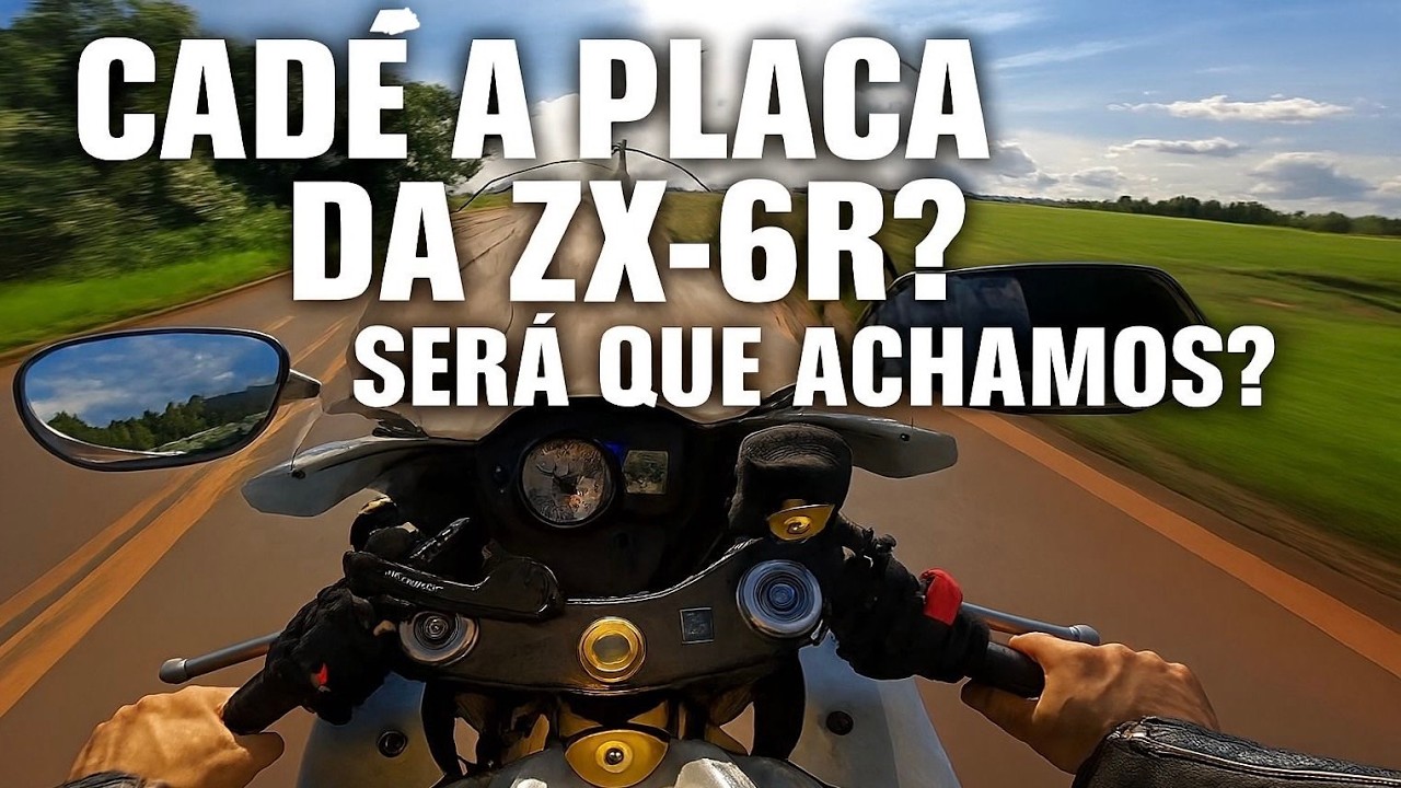 A PLACA DA ZX6R FICOU PRA TRÁS... E AGORA? |ROLE DE DOMINGO| GSXR1000[4K]