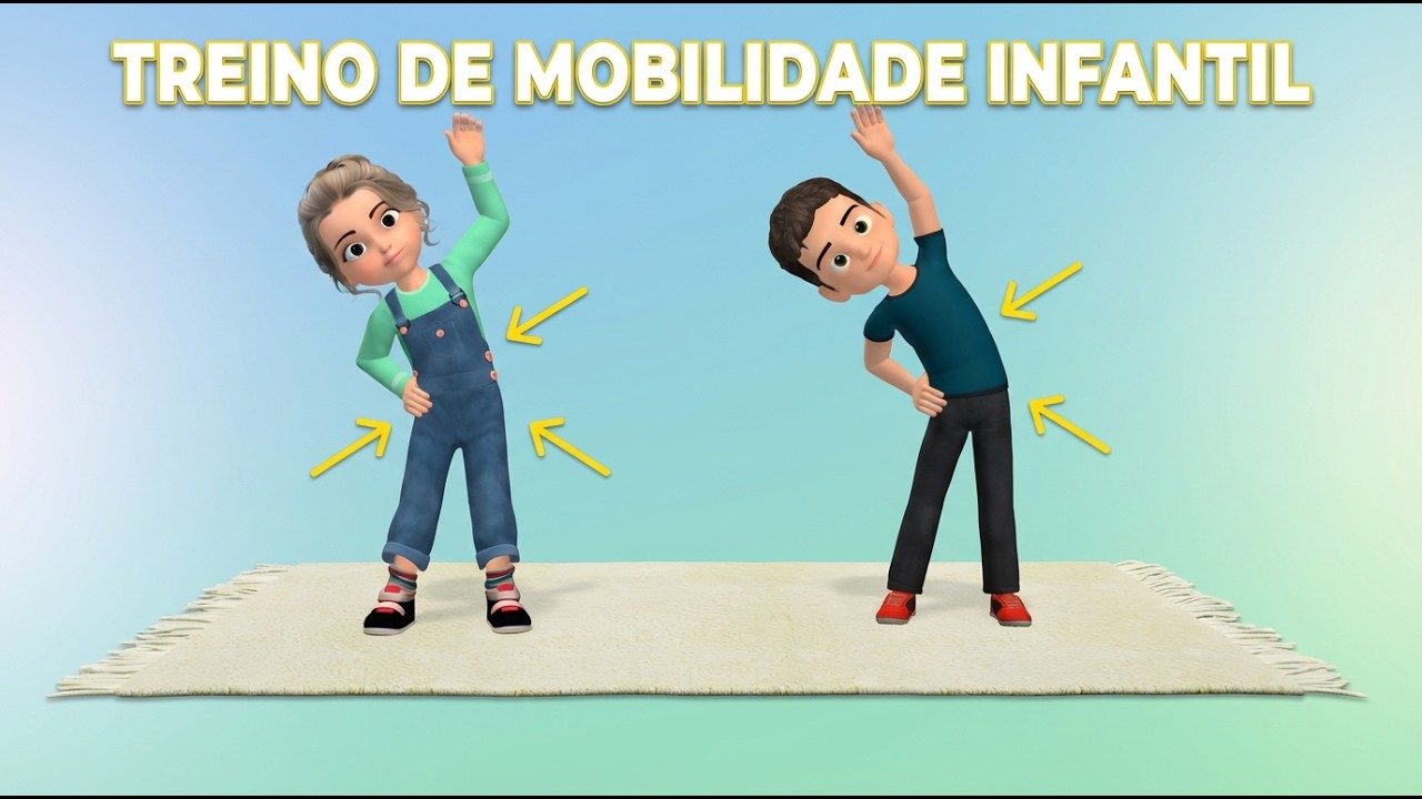 FIQUE FLEXÍVEL! Treino de Mobilidade Infantil de 15 Min. em Casa