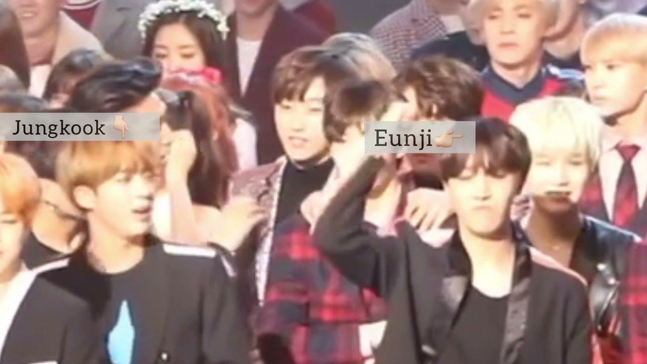 Jungkook and Eunji Moments (BTSPINK/KOOKJI)