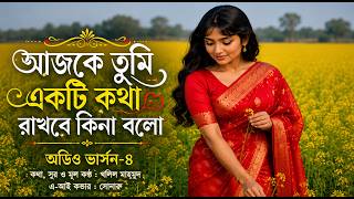 Ajke Tumi Ekti Kotha Rakhbe Kina Bolo || Sonaru || Lyric&tune Khalil Mahmud || Audio Version-4
