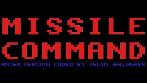Amiga gameplay 🔵 Missile Command 🔴