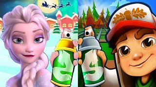 Subway Surfers Vancouver 2021 Jake Dark vs Elsa Subway Ice Queen Runner Gameplay HD screenshot 5