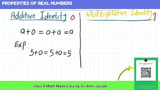 additive identity and multiplicative identity