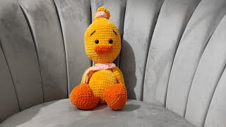 Amigurumi ördek yapılışı kadife ip ile part 2#crochet #amigurumi #ördek 