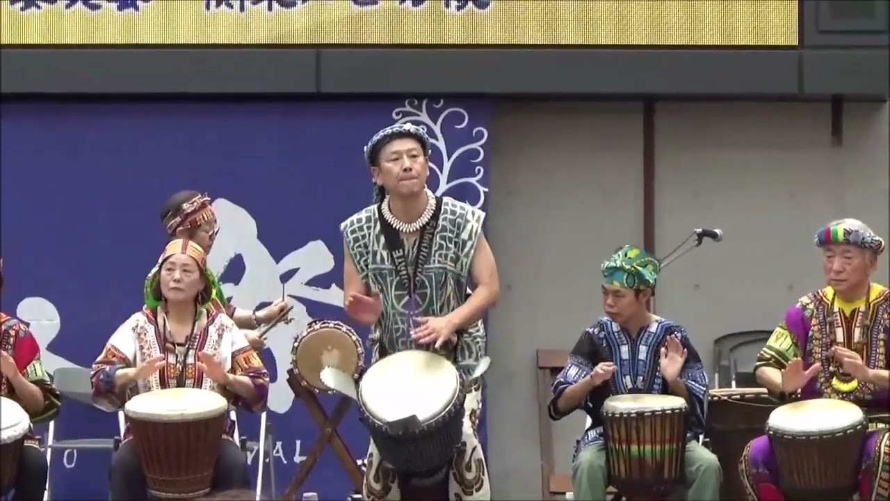 20230624 風人の祭 ①モリバ・ジェンベ・クラブ - YouTube