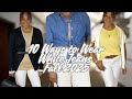 10 WAYS TO WEAR WHITE JEANS FALL 2025 | OVER 50 STYLE