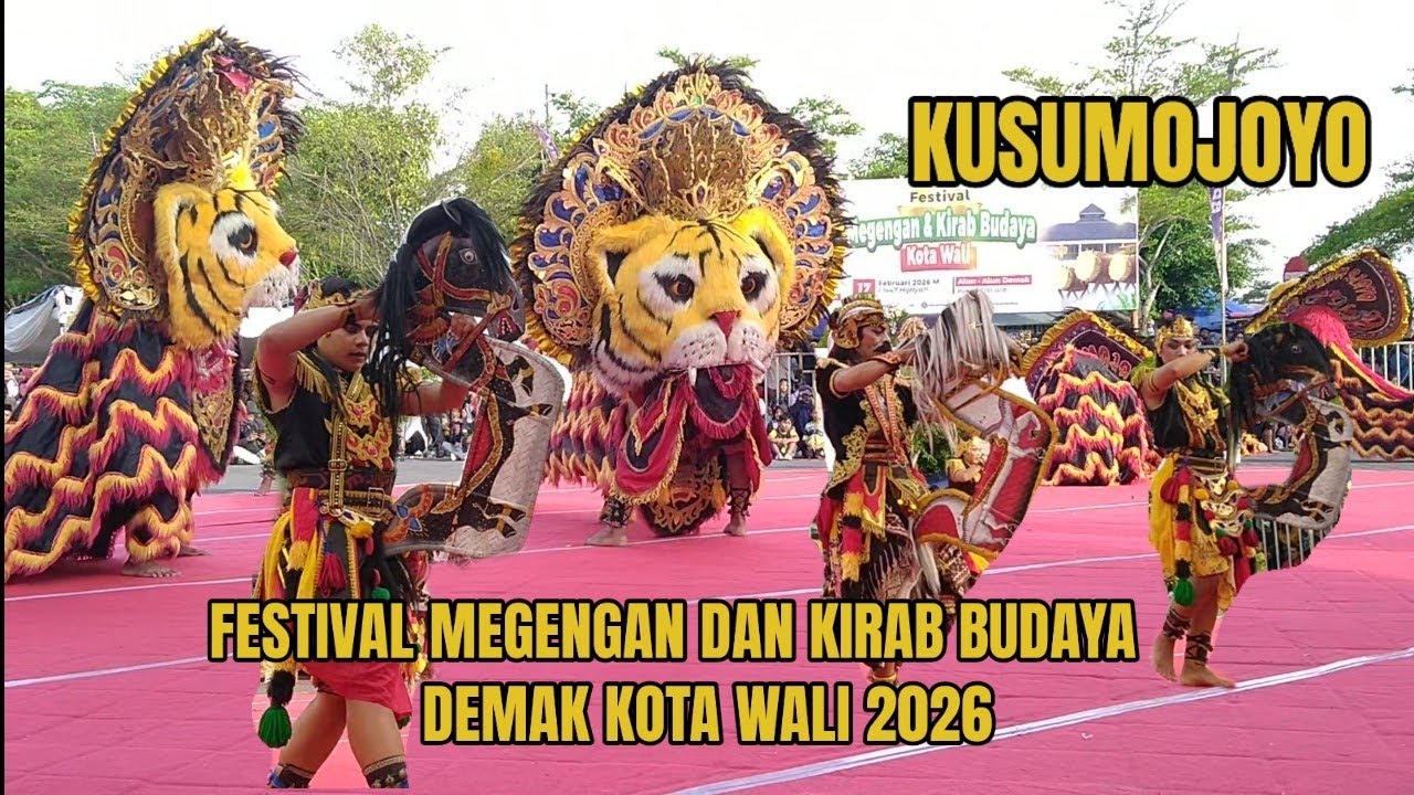 Caplok Sengkolo.! Keren Perfoma Barongan Kusumojoyo & Prajurit Jaran Kepang Festival Megengan Demak 