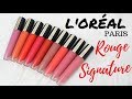 BIYW Review Chapter: #163 L'ORÉAL PARIS ROUGE SIGNATURE MATTE COLOR INK SWATCH & REVIEW