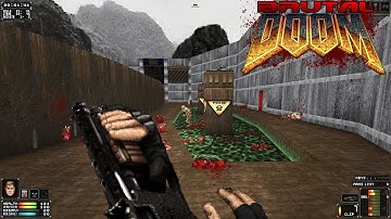 Brutal Doom [Expansion v21.12.3] - Phobos Massacre | E1M1: Hangar | 4K/60