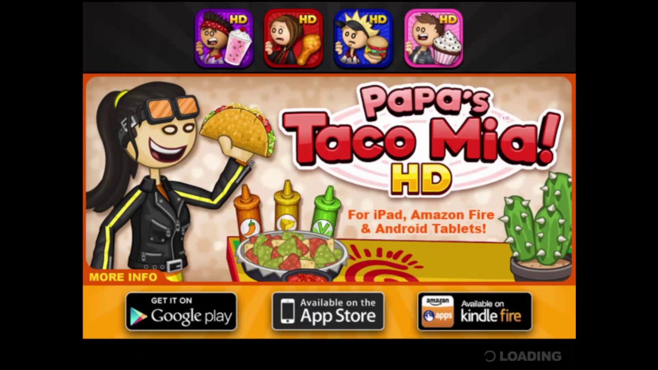 Papa's Taco Mia - Cozinhe tacos para o Papa Louie em Jogos na Internet