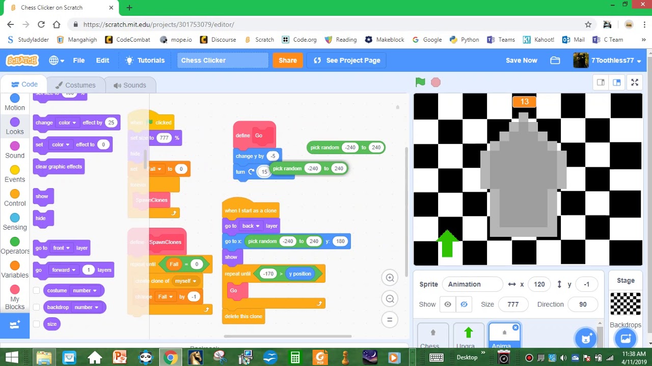 Scratch Chess Clicker Part 1 YouTube