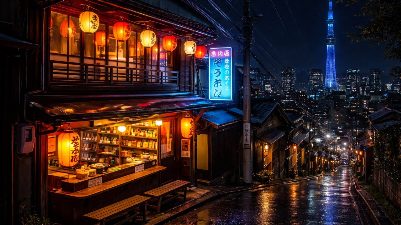 Relaxing Sleep Music | Deep Sleep & Stress Relief | Japan Street