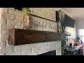Fireplace Mantel DIY - EASY, STUNNING, &amp; INEXPENSIVE!!