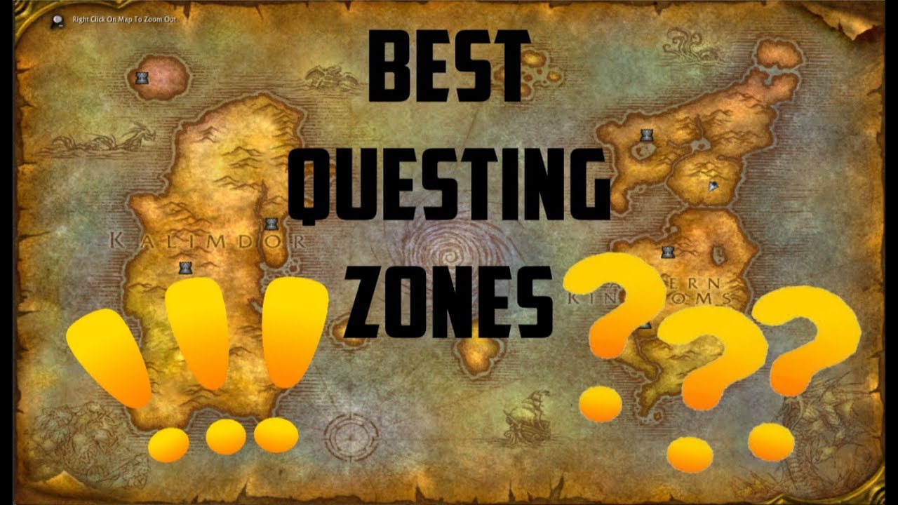 Better Questing. Leveling zones