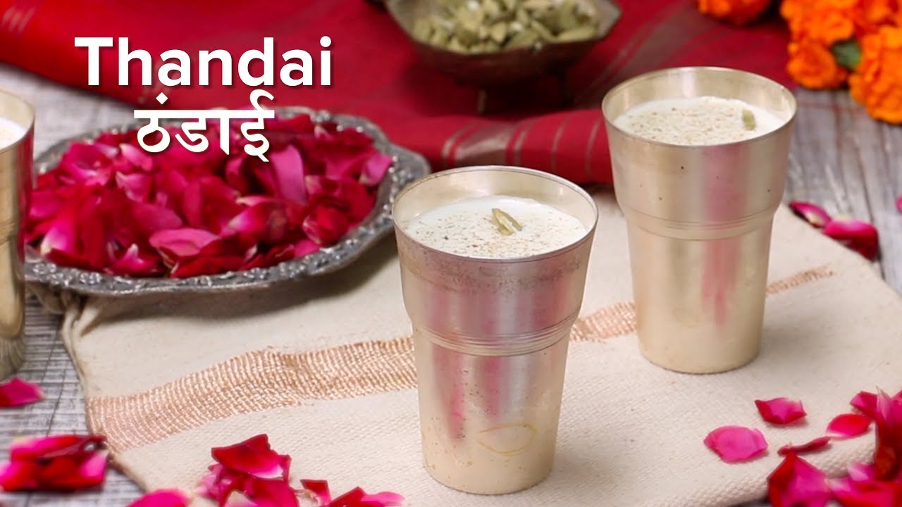 Thandai Recipe Badam Kesar Thandai English and Hindi How to make