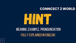 What Does  hint Means || Meanings And Definitions With  hint in ENGLISH